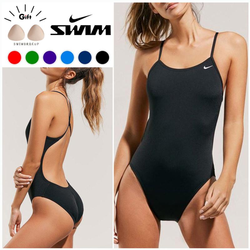 나이키스윔 여자 실내 원피스 수영복 폴리 컷아웃