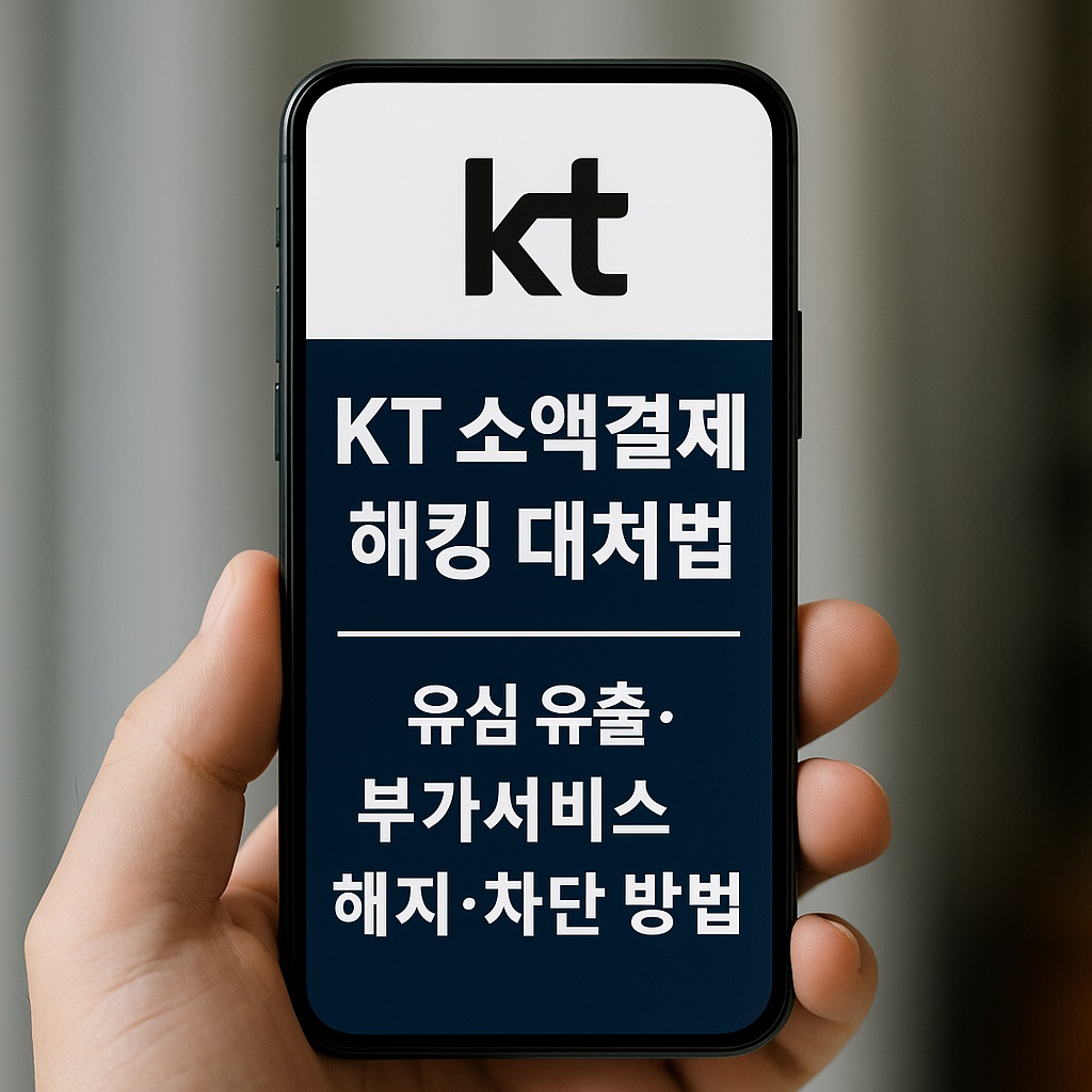 KT 소액결제 해킹대처법