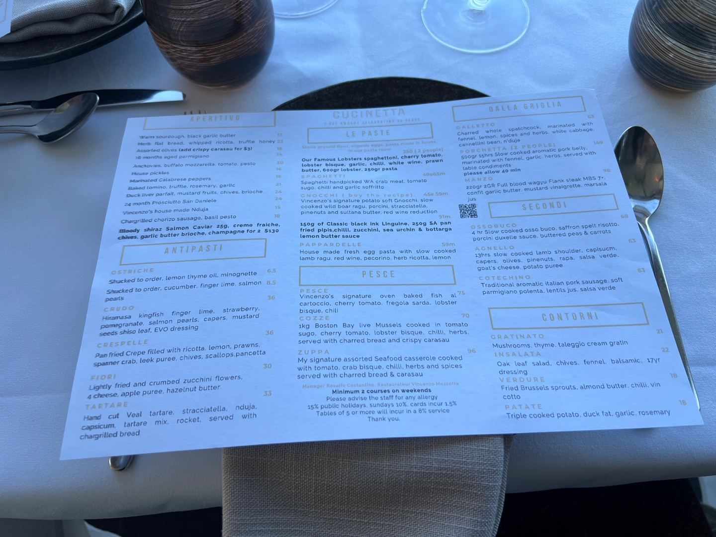 sydney cucinetta menu