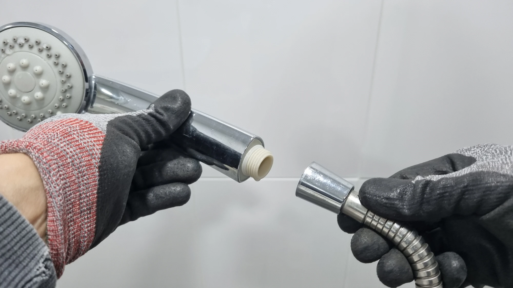 샤워기 호스 샤워헤드 분리 모습