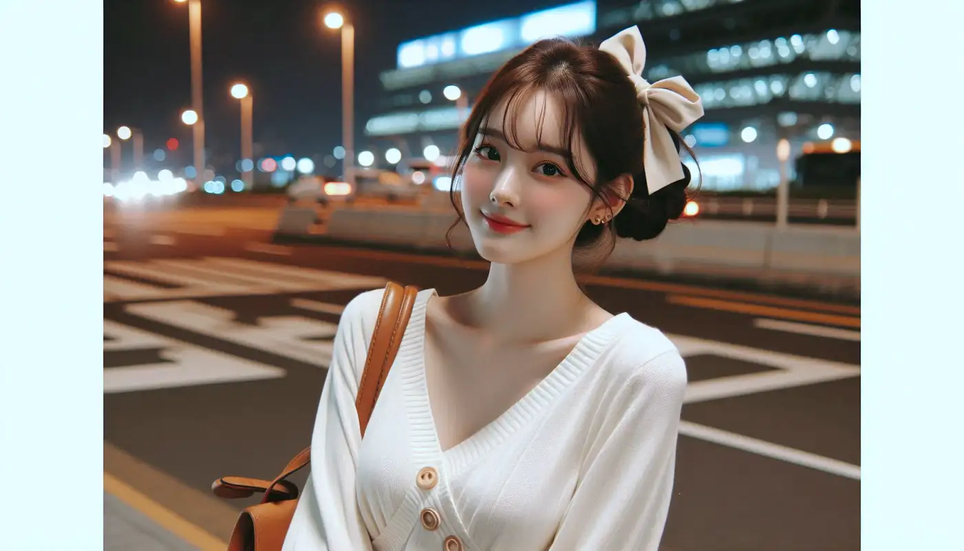 일본-간식-쇼핑하며-여행하는-여성의-모습