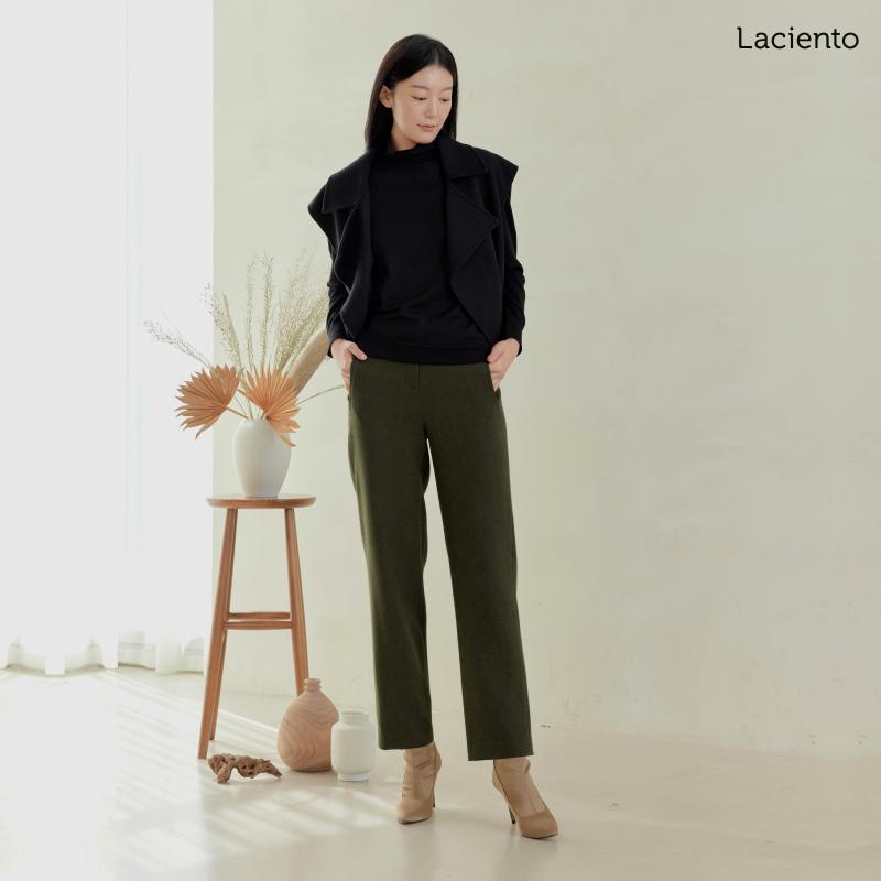 라씨엔토 23FW 울블렌딩 세미 배기 팬츠
