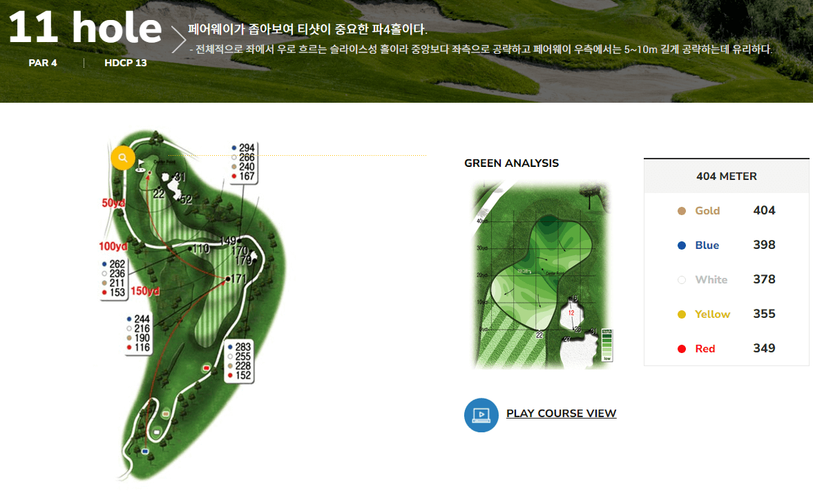 우리들 컨트리클럽 남코스 2