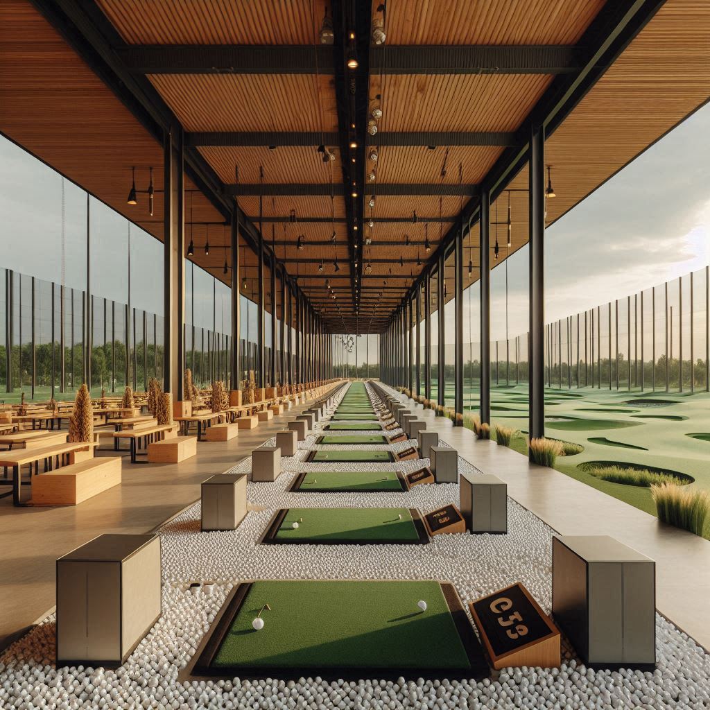 실외골프연습장 배경