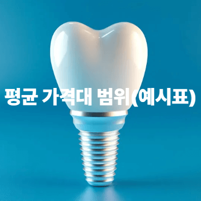 평균 가격대 범위(예시표)