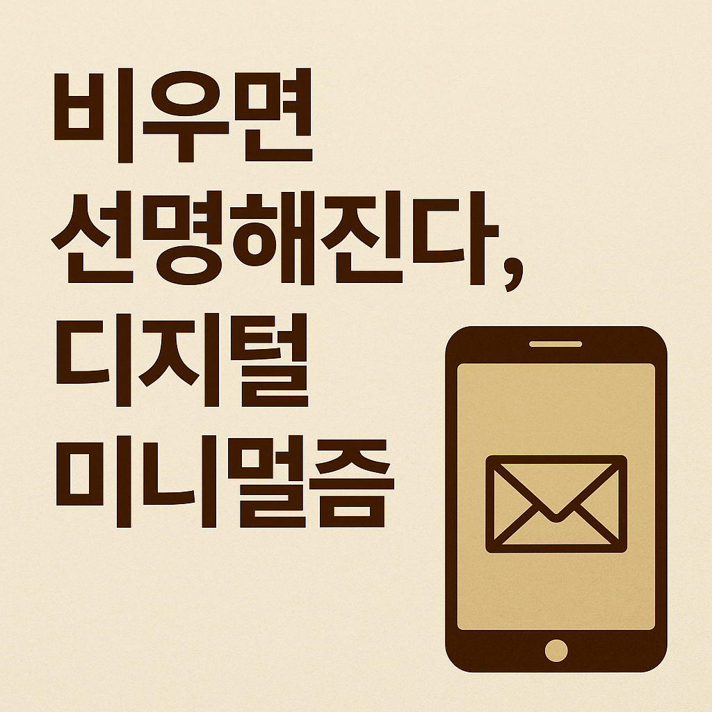 이메일·메신저 정리법: 디지털 미니멀리즘