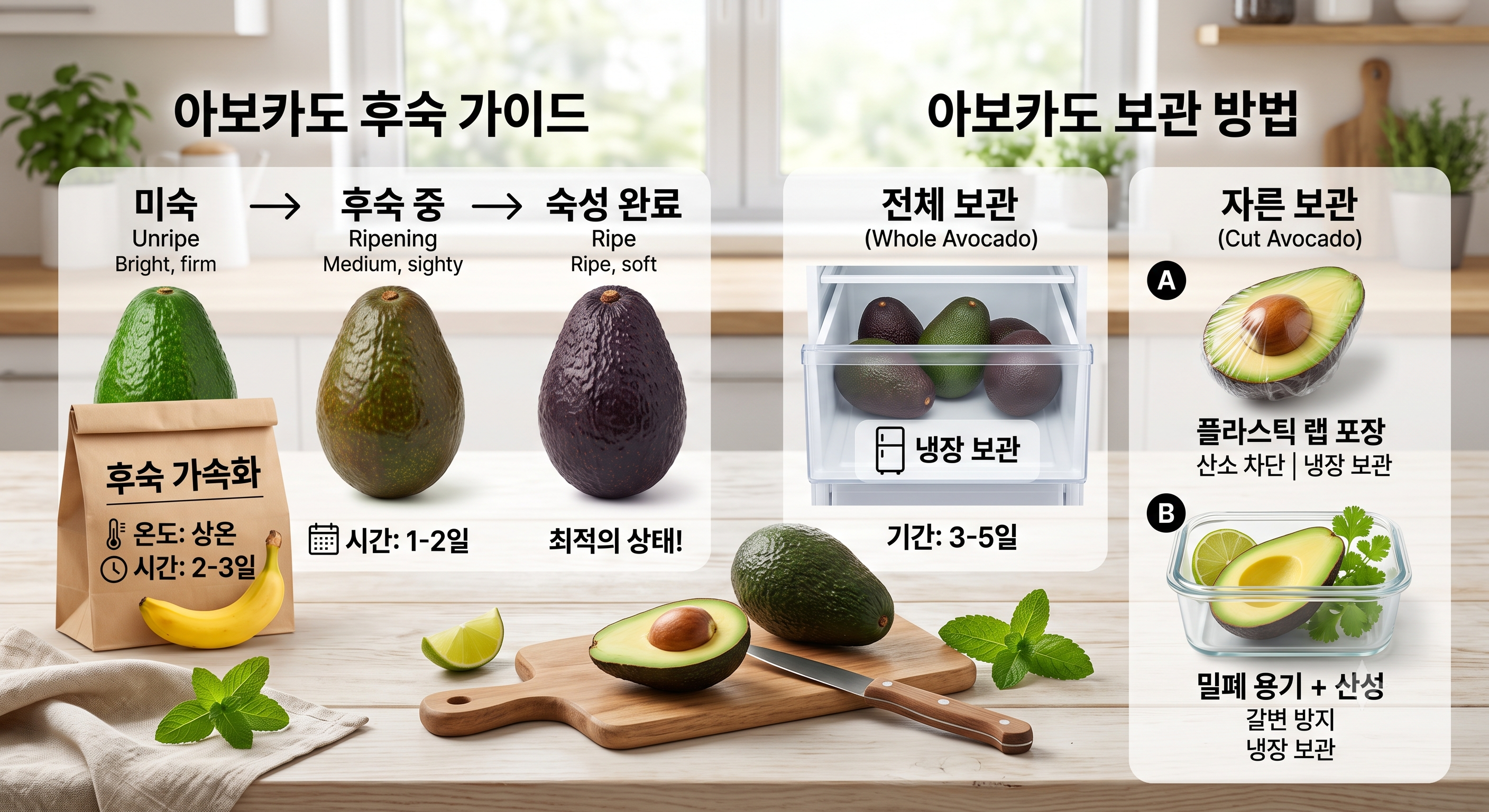 아보카도 후속과 보관 방법