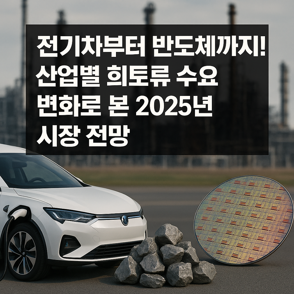 전기차부터 반도체까지! 산업별 희토류 수요 변화로 본 2025년 시장 전망