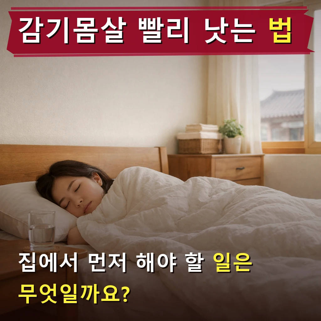 감기 몸살 빨리 낫는법