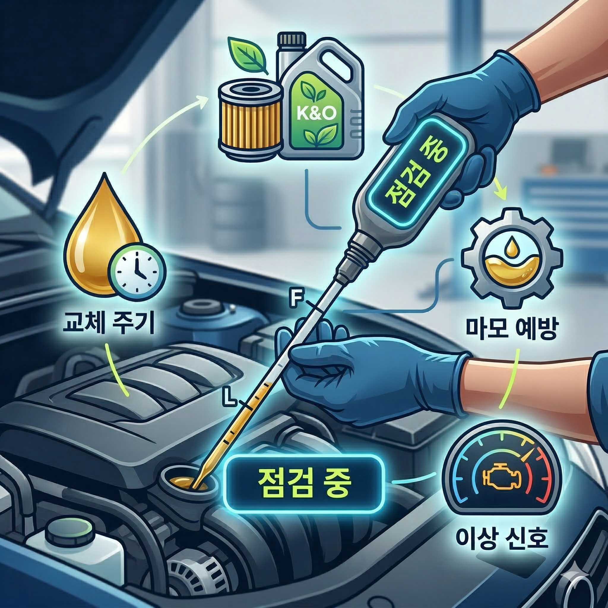 엔진오일 점검, 내 차를 지키는 가장 쉬운 방법 (초보 운전자 필수)