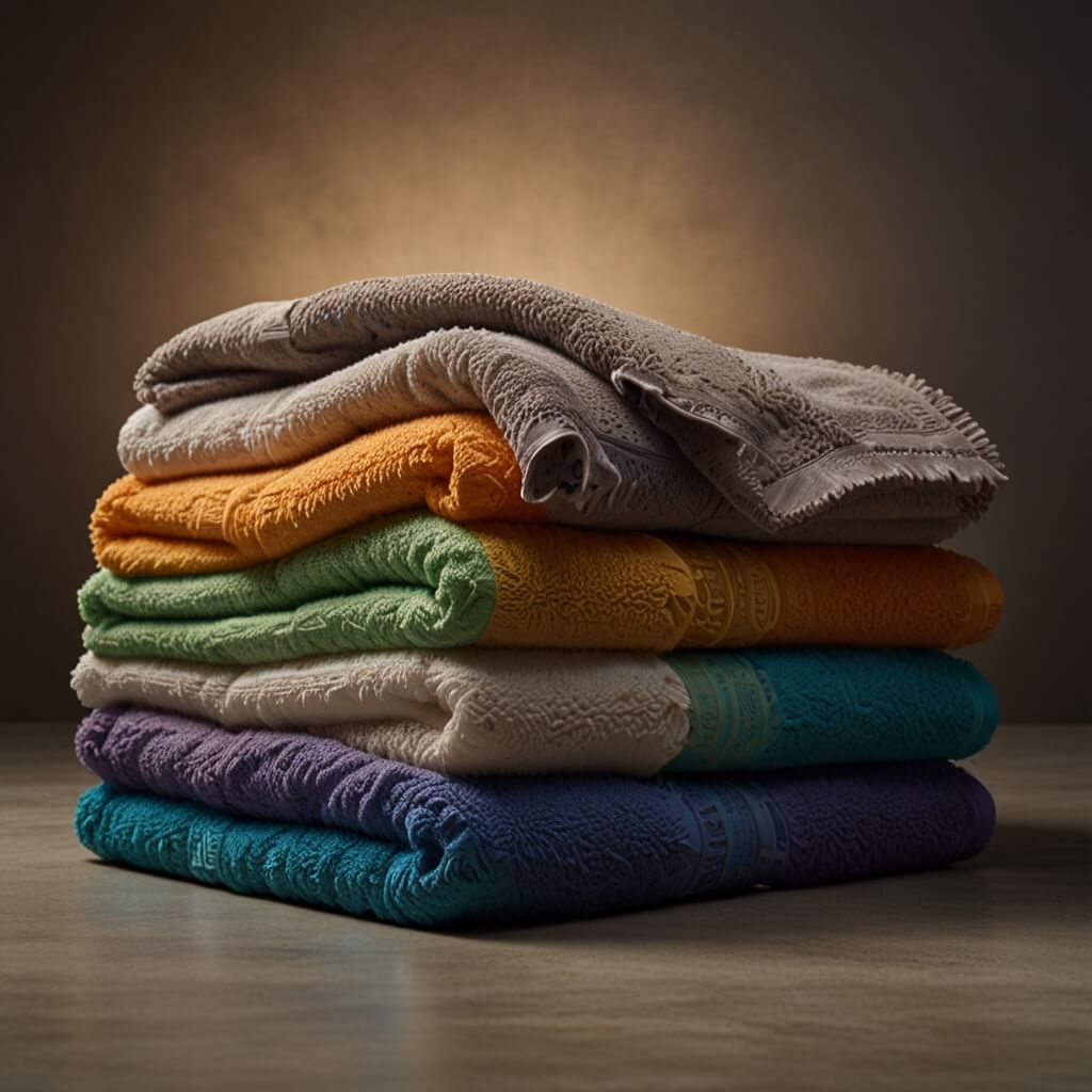 잦은-세탁으로-거칠어진-수건들