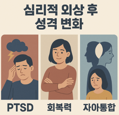 심리적 외상 후 성격 변화 (PTSD, 회복력, 자아통합)