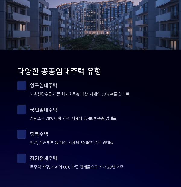 다양한 공공임대주택 유형