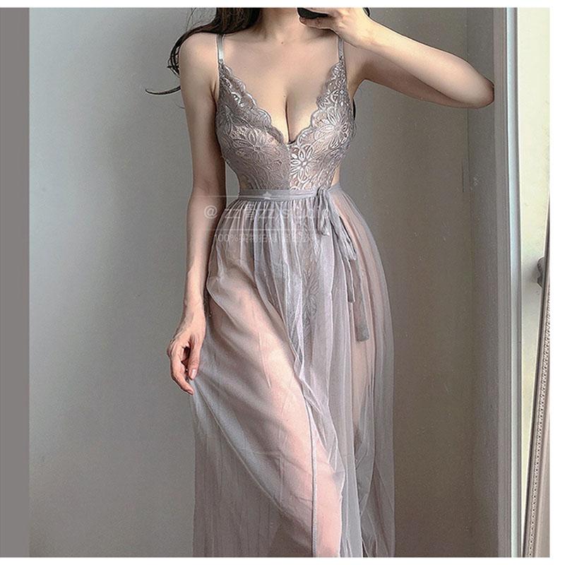 시스루 레이스 섹시 원피스 럭셔리 홀복 전문