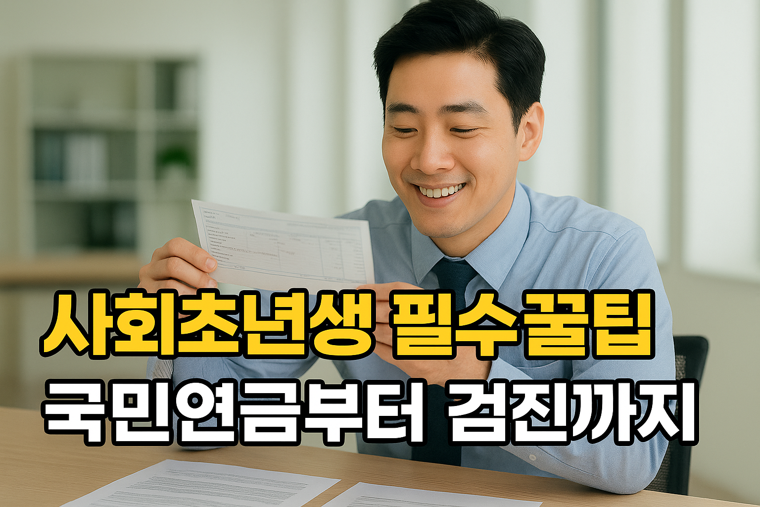 사회초년생 국민연금부터 건강검진까지