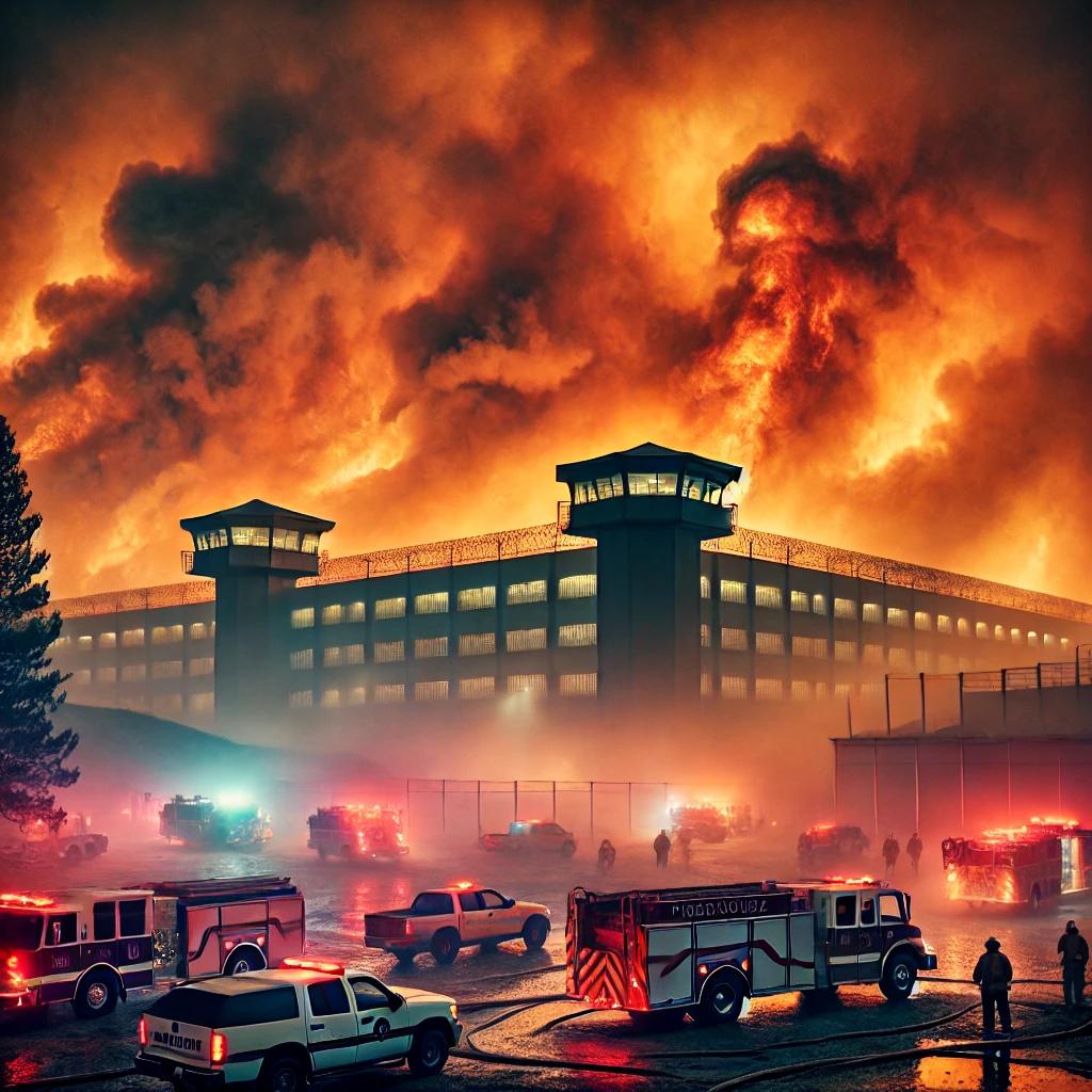 산불 청송교도소