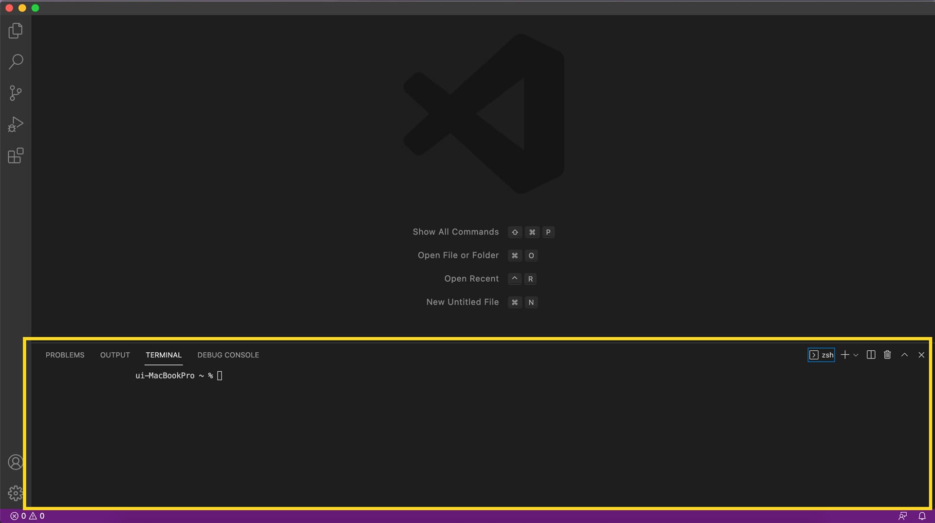 vscode-terminal-터미널-실행