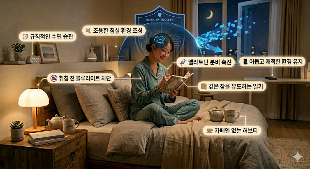 블루라이트 차단이 수면에 미치는 영향