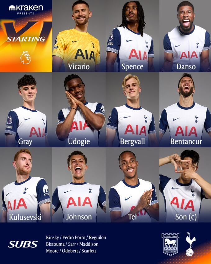 토트넘 입스위치 하이라이트 손흥민 2어시스트 