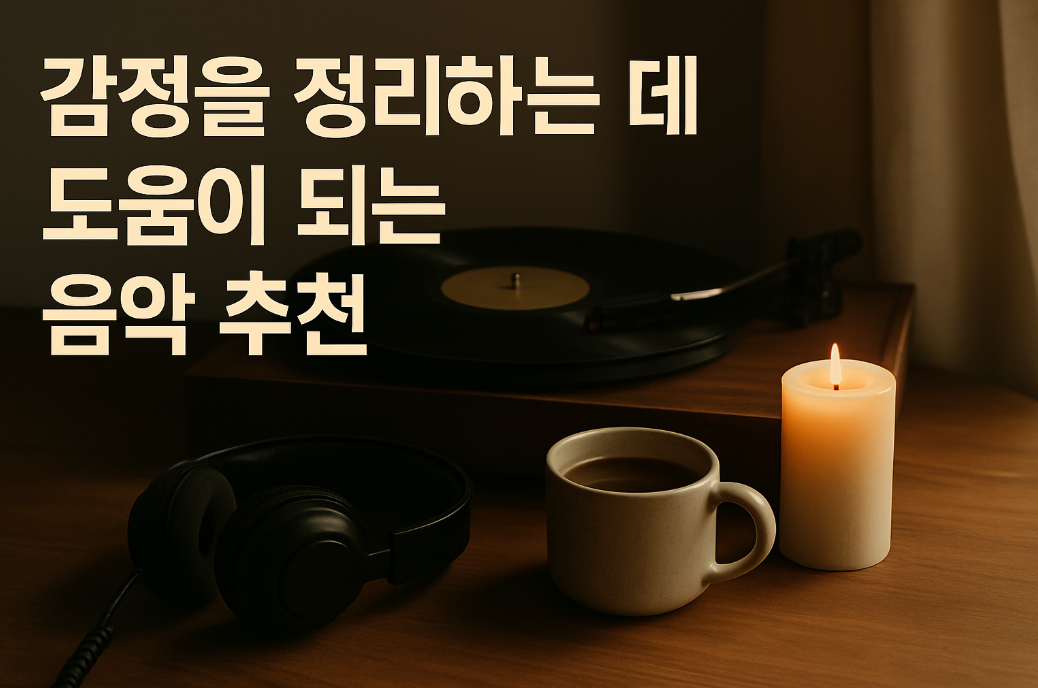 감정을 정리하는 데 도움이 되는 음악 추천
