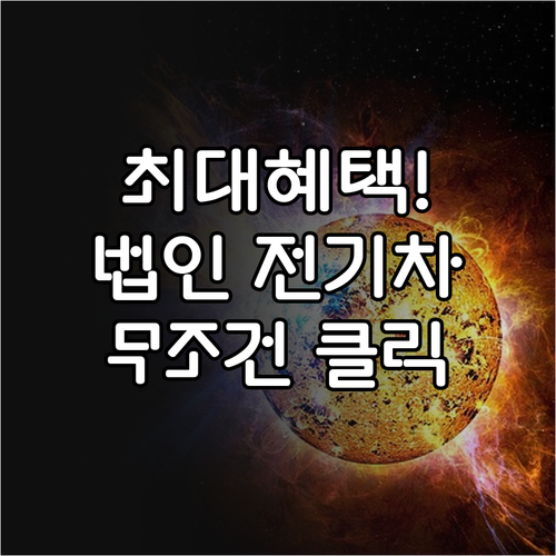 정부 전기차 보조금 지원 대상 및 법..