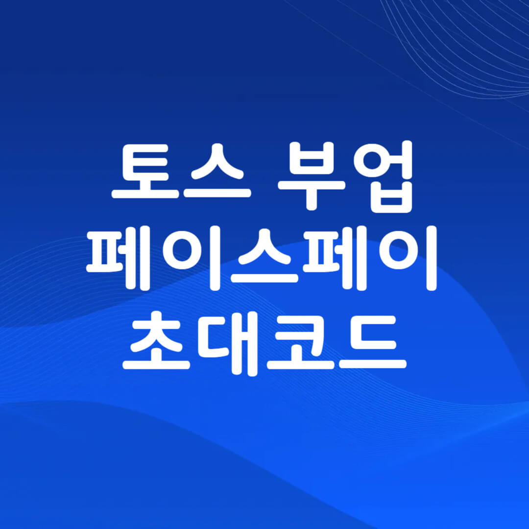 토스 페이스페이 서포터즈