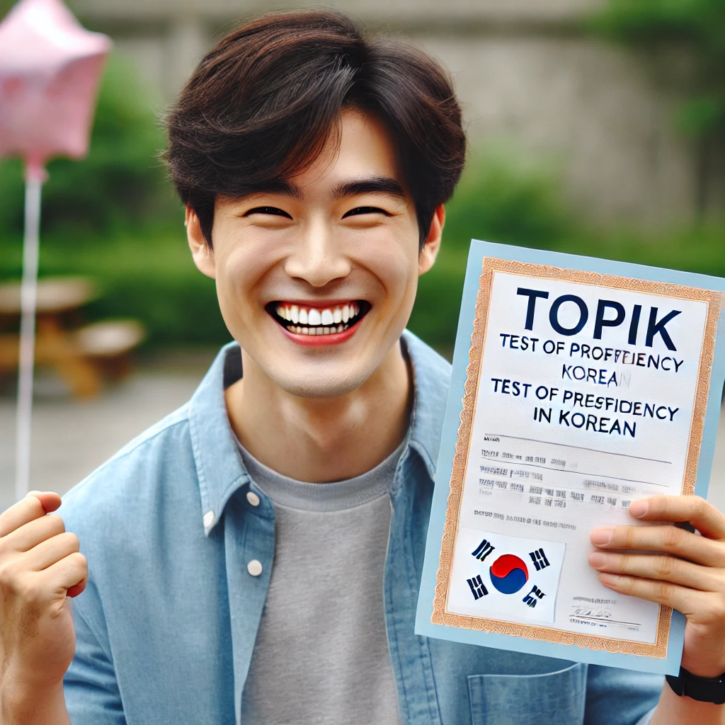 합격을 기뻐하는 남자