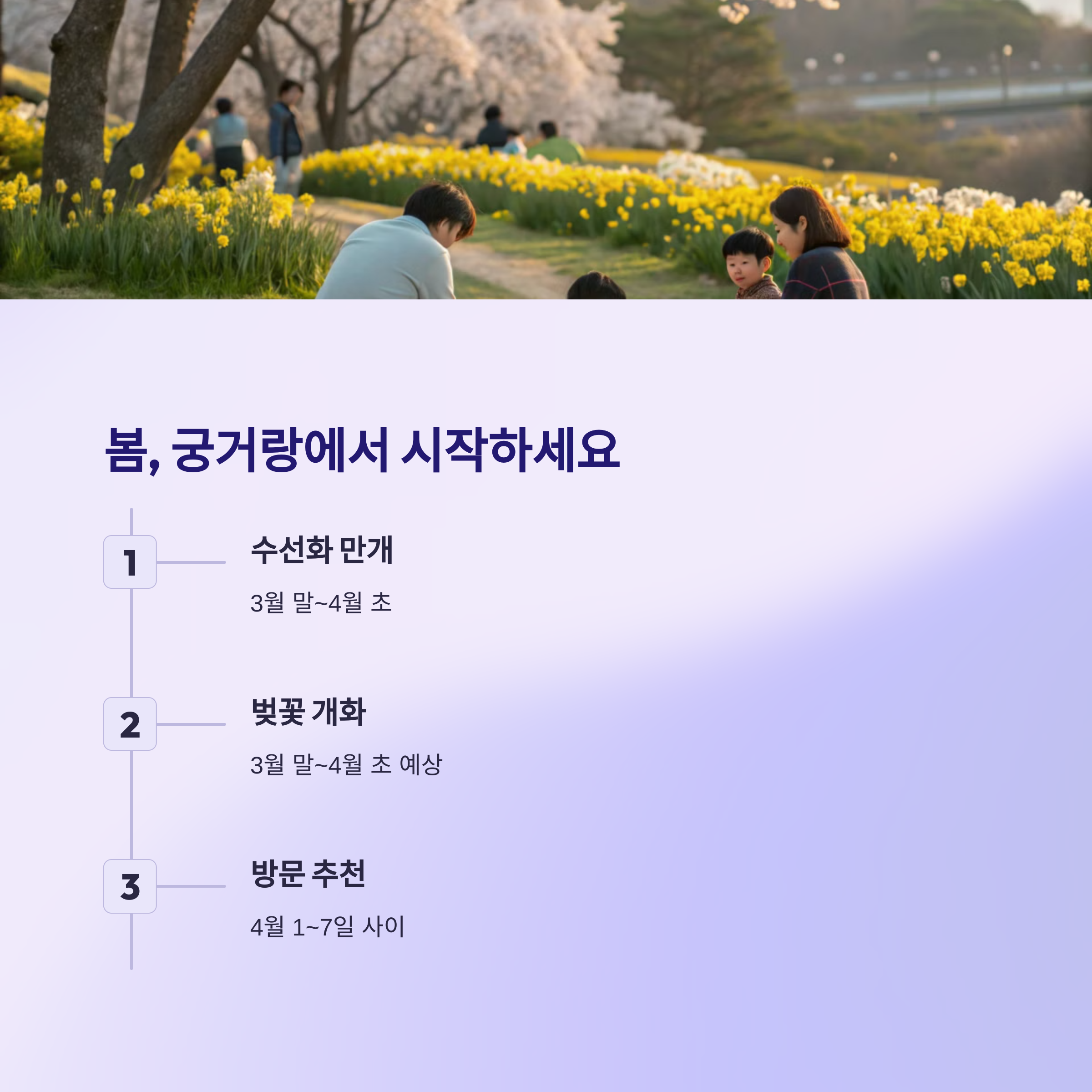 봄, 궁거랑에서 시작하세요