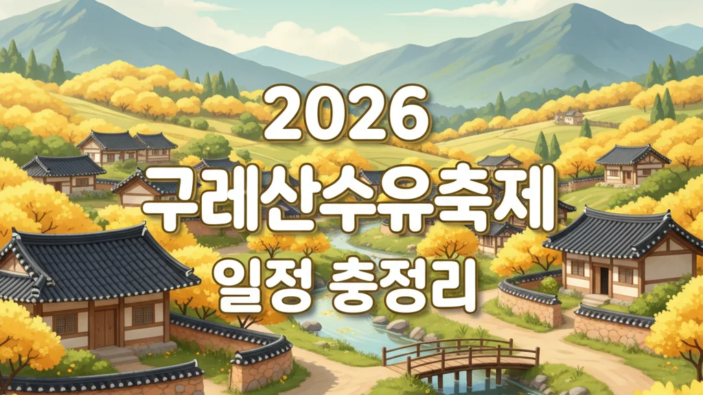 2026 구례 산수유축제 일정 총정리 &ndash; 셔틀버스&middot;주차&middot;개화시기 한 번에 끝내기