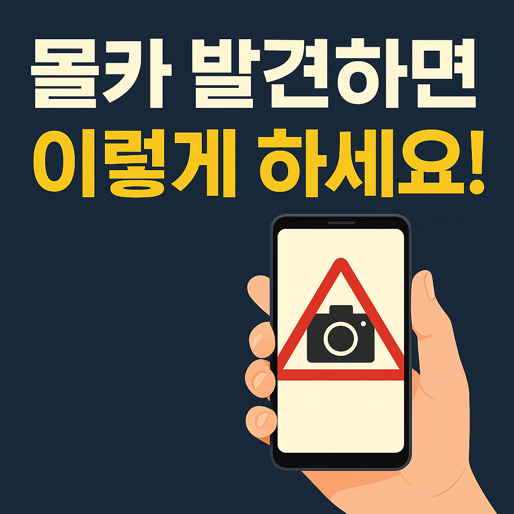 2025 몰카 발견시 대처법|112 신고·증거 확보·법적 대응 단계별 정리