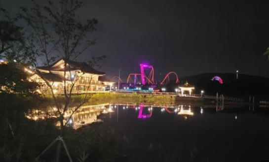 보문호수 야경 사진