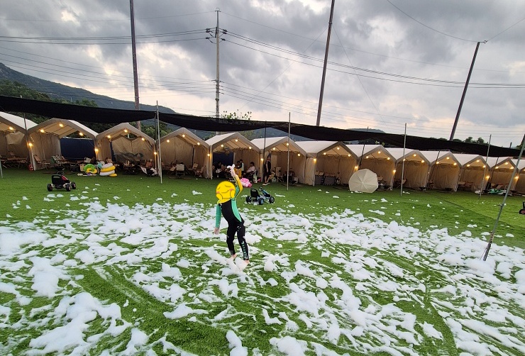 비 오는날 물놀이 