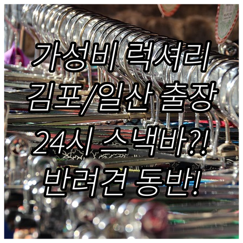 가성비 럭셔리 다 잡는 김포 일산 출..