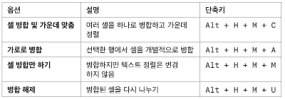 [기초] 엑셀 셀 병합과 맞춤 기능 사용법 ❘ 깔끔한 문서 정리 &amp; 레이아웃 조정, 예제