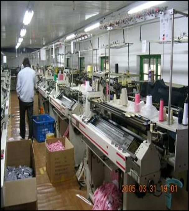 스웨터 자동 편직기