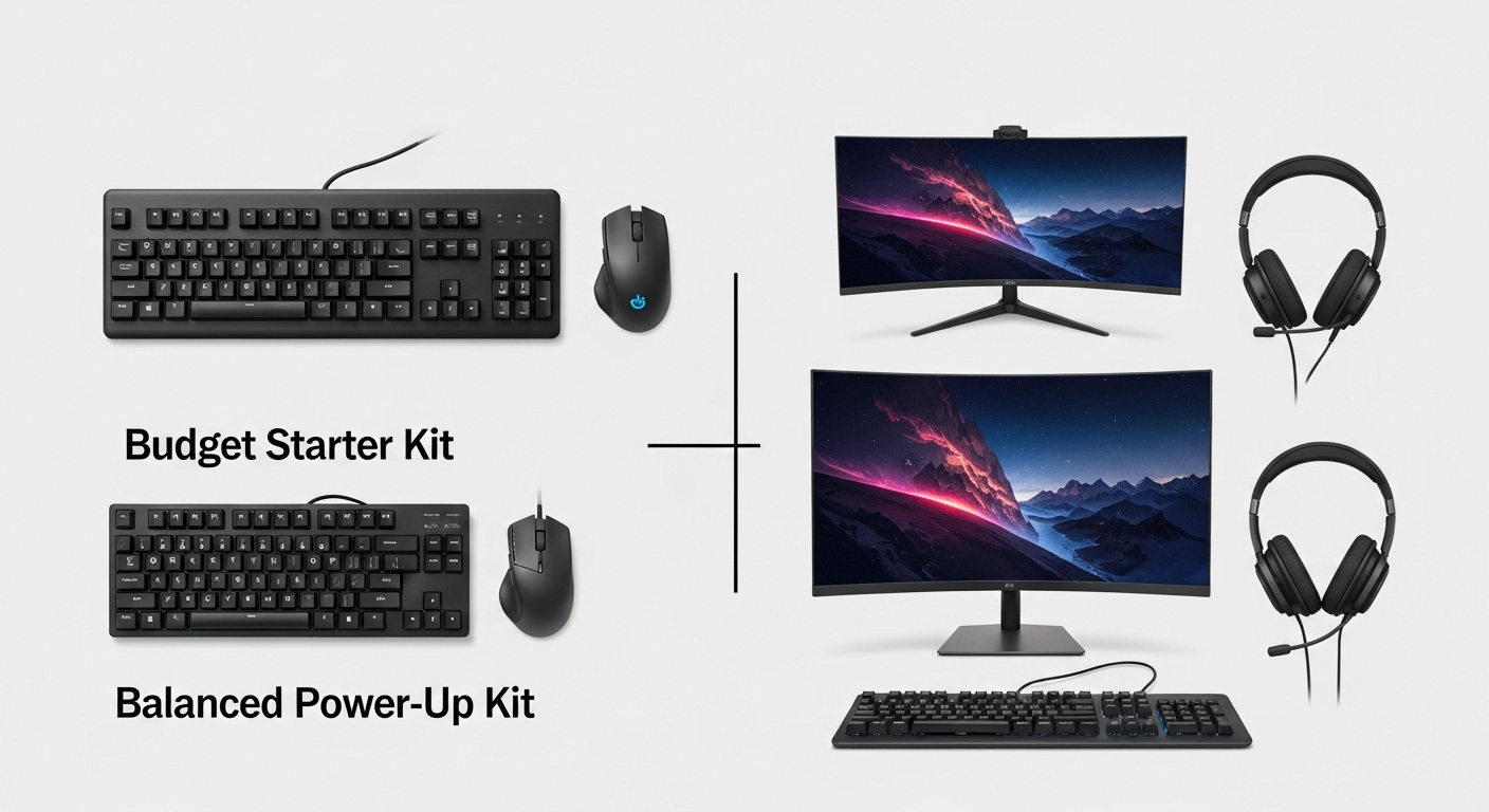 예산대별로 구성된 가성비 재택근무 주변기기 조합 추천.