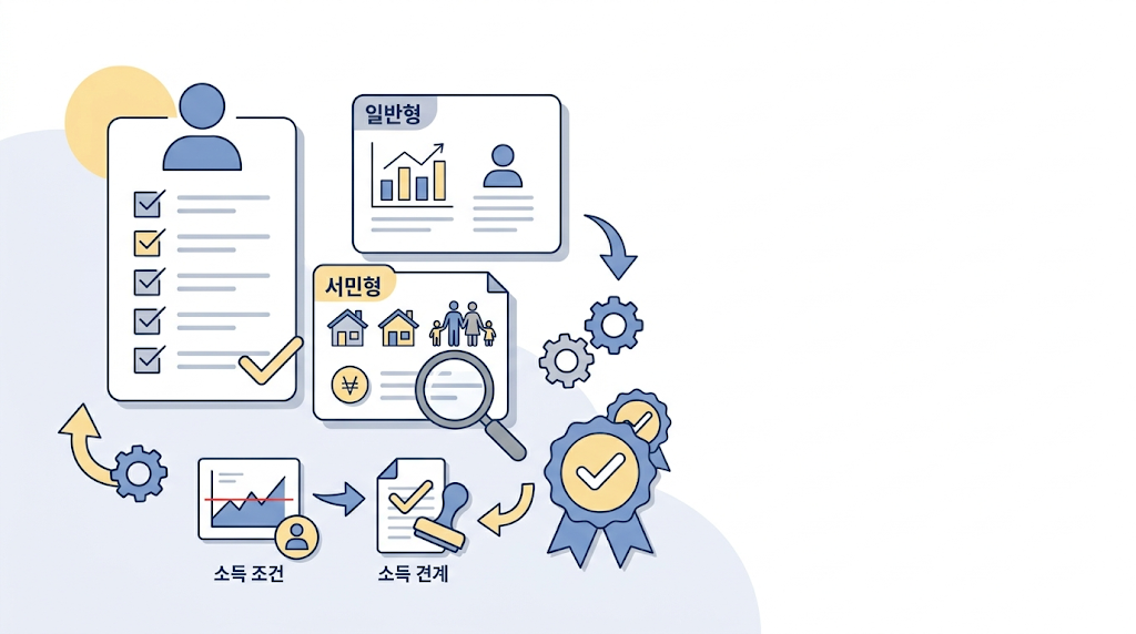 ISA 일반형 서민형 가입 조건 비교 이미지