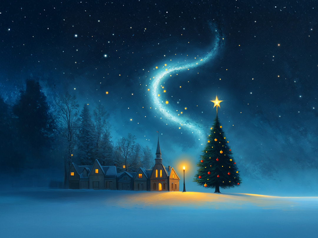 25년 12월 24일 말씀 카드 성경구절 : 높은 곳에서 별이 우리를 찾아오신다. (루카 1,78)