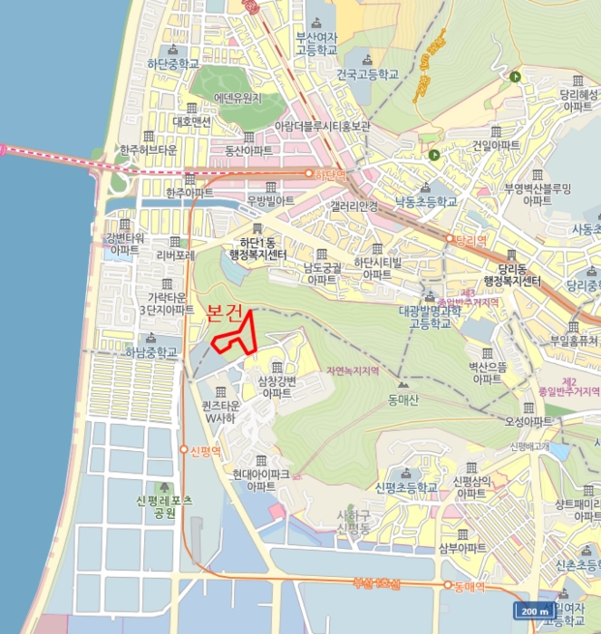부산서부지원2021타경108156 광역위치도