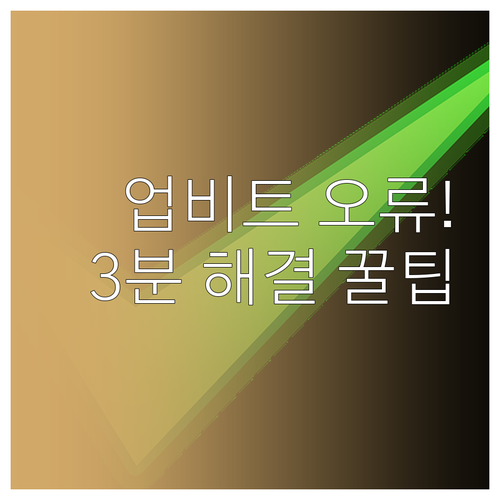 업비트 카카오 네이버 인증서 오류 해..