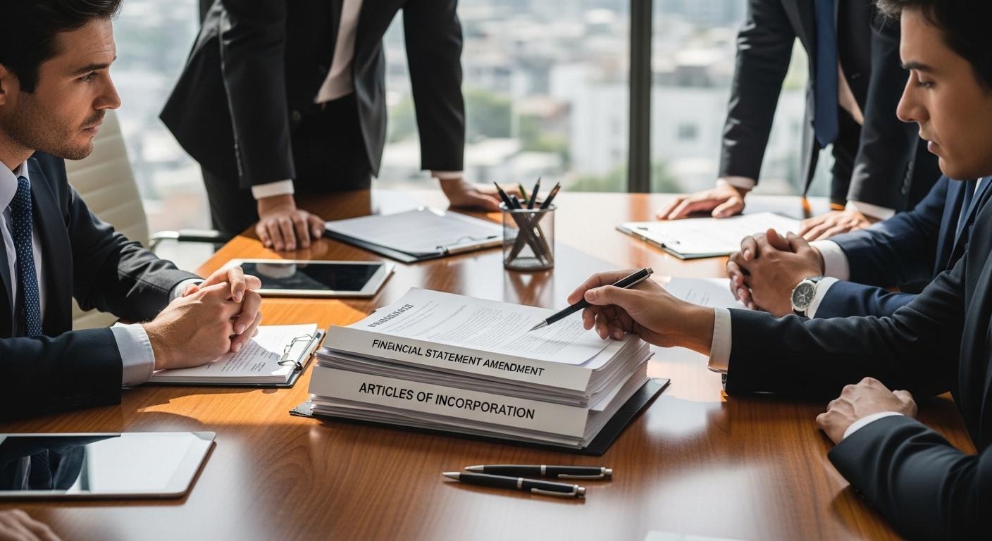 재무제표 정관 변경 승인