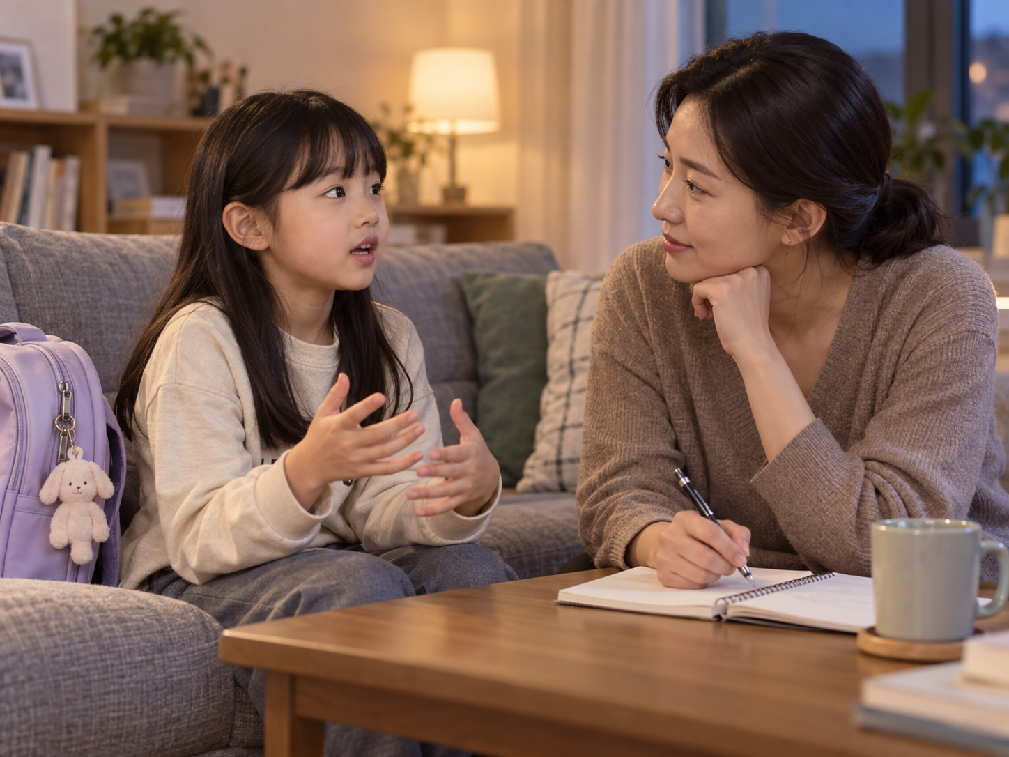 아이가 학교폭력을 목격했다고 말할 때, 부모가 증언을 강요하지 않는 대응법의 실제 상황을 보여 주는 대표 이미지