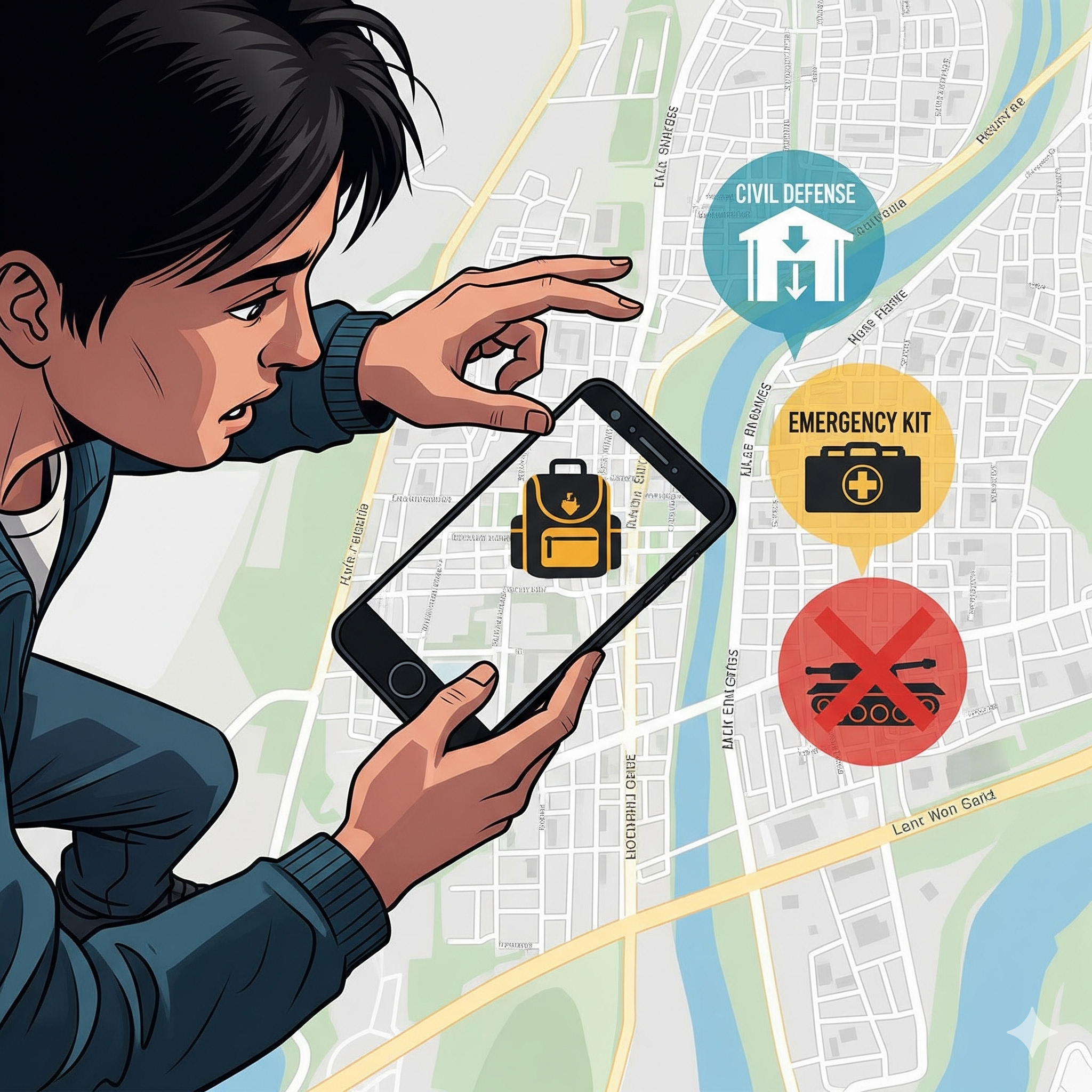 전쟁 상황 대피 방법