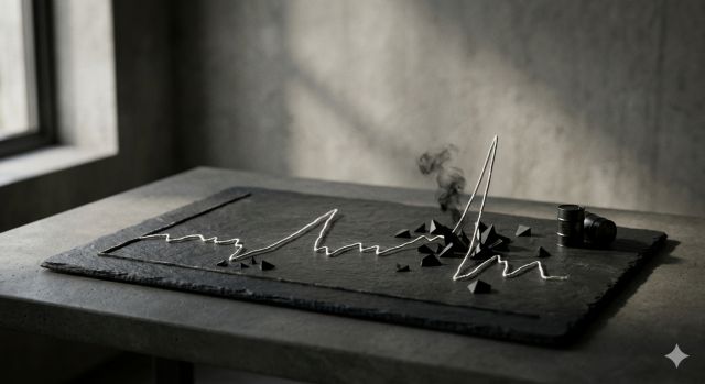 국제유가 변동성과 중동 리스크를 보여주는 금융 그래프 이미지
