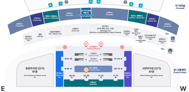 6004번 공항버스 인천공항 2터미널 승차장