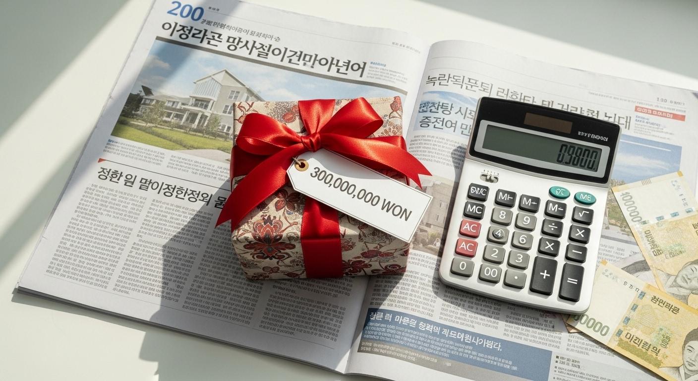 3억 아파트 증여세