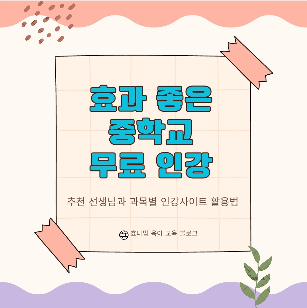효과 좋은 중학교 무료 인강