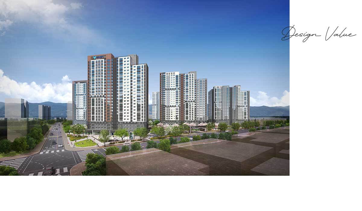 군산 신역세권 한라비발디 센트로 - 조감도