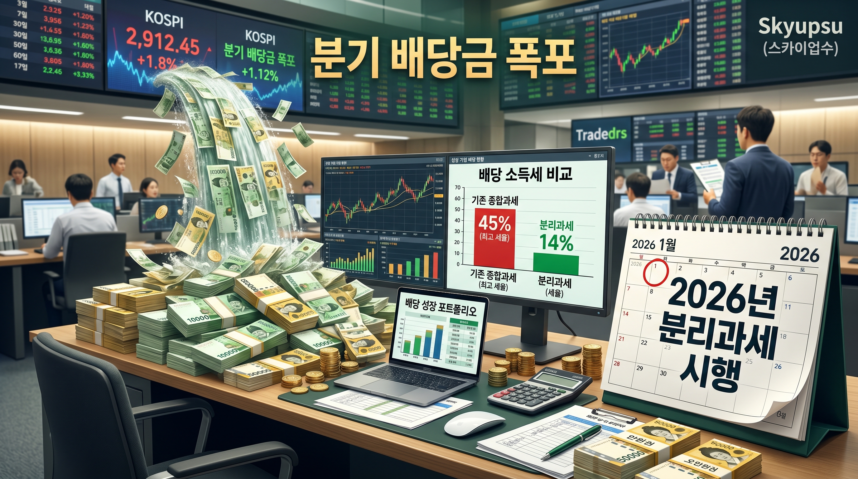 분기배당금폭포