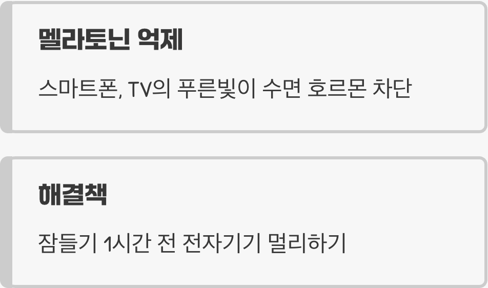 1. 잠을 부르는 호르몬을 쫓아내는 '블루라이트'